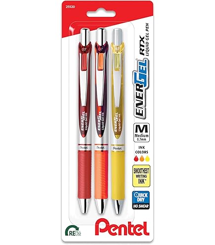 Amazon.com: Pentel EnerGel Xm 0.7mm Rollerball - Yellow : Office