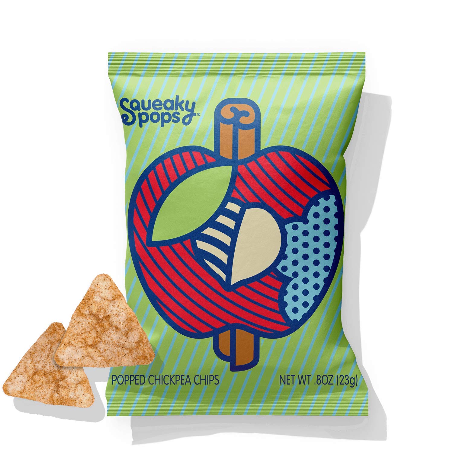 Squeaky Pops Chickpea Chips, Healthy Snack Cheddar Cheese