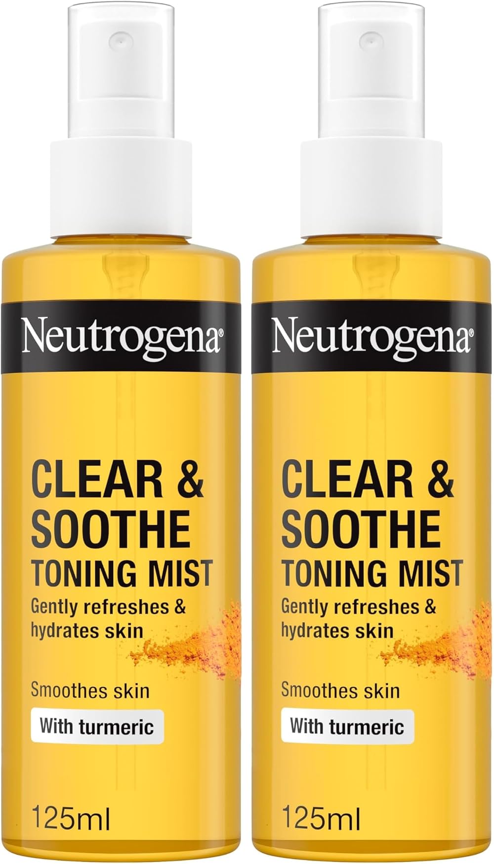 Neutrogena Clear & Soothe Toning Mist 2x125ml Hydrating Face Mist