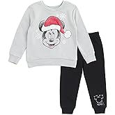 Disney Christmas Halloween Fleece Sweatshirt and Jogger Pants Outfit Set Newborn to Big Kid Sizes (Newborn - 14-16)