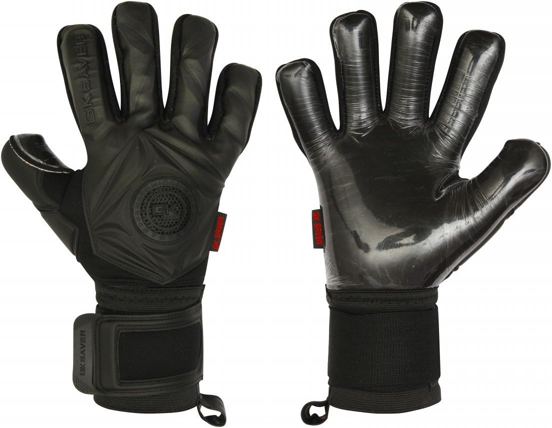 GK Saver Football Goalkeeper Gloves Professional 3D Blackout Goalie Fingersave Gloves