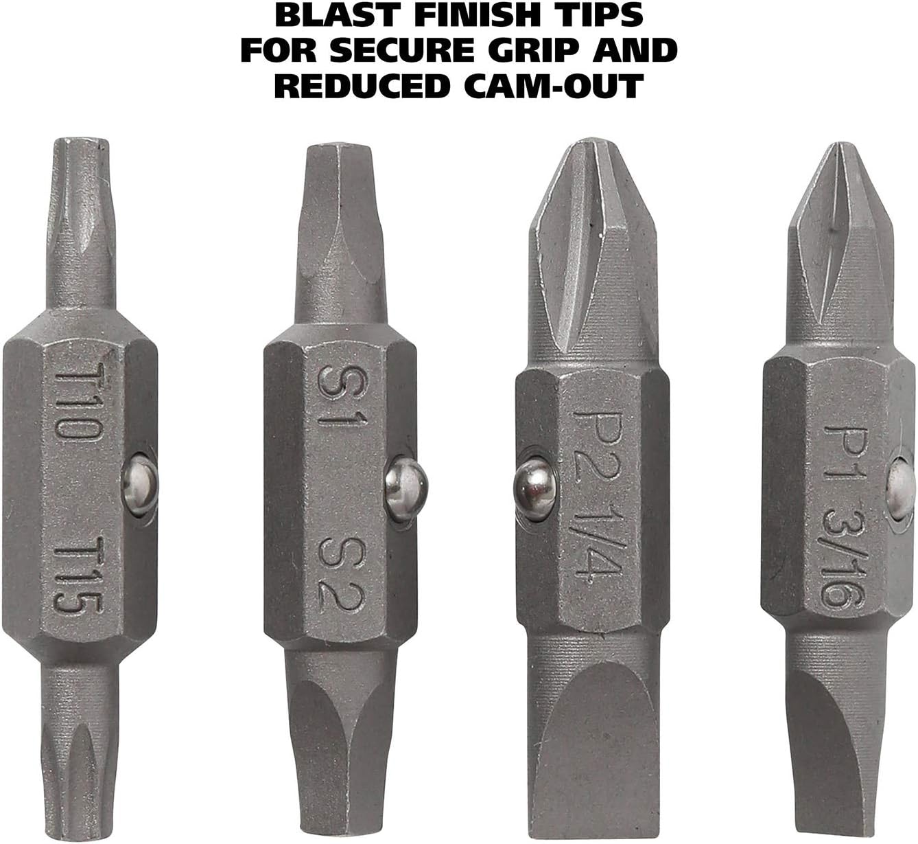 GreatNeck SD11RC 11 in 1 Screwdriver and Nut Driver Set, Multi-Bit Cushion Grip, Multi Tool Screwdriver Kit, HVAC tools, Electrician Tools: Home Improvement