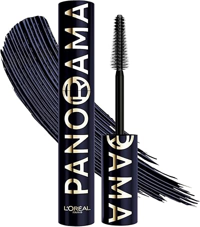 L’Oréal Paris Panorama Chromatic Mascara, Intensive Farbe, 24h Halt, Panorama-Volumen von Winkel zu Winkel, Für definierte und volle Wimpern, Farbe: Bordeux Cashmere