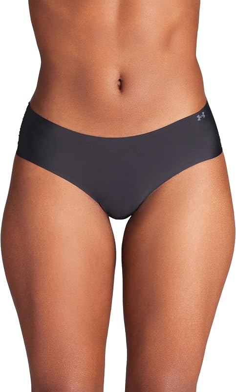 Confezione da 3 Perizoma da Donna Pure Stretch No Show, Nero Tinta Unita., X-Large