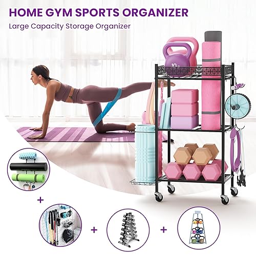 Weight Rack Yoga Mat Storage Rack, Home Fitness Equipment, Storage