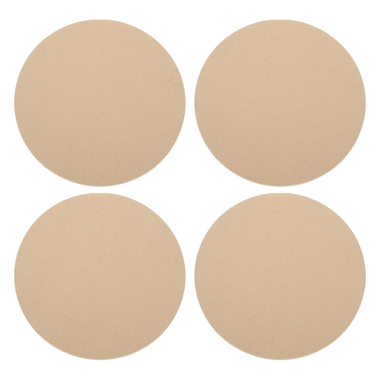 PATIKIL 4 Pack 14" 355mm OD Ceramic Drying Slab, 8mm 1/3" Thick Round Clay Wedging Board Sculpture Base Plate Pottery Wheel Bats Without Holes, Sand Table Baking Model Bottom Block