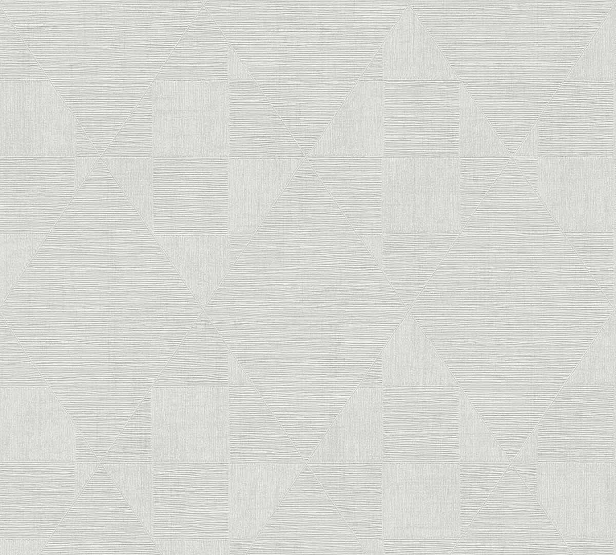Livingwalls Geometric Wallpaper Titanium 3 Non-Woven Wallpaper 10.05 m x 0.53 m Grey White Made in Germany 381963 38327-3