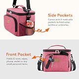 Lifewit Insulated Lunch Bag 9L 12 Can Pink Leakproof Thermal Tote view 5