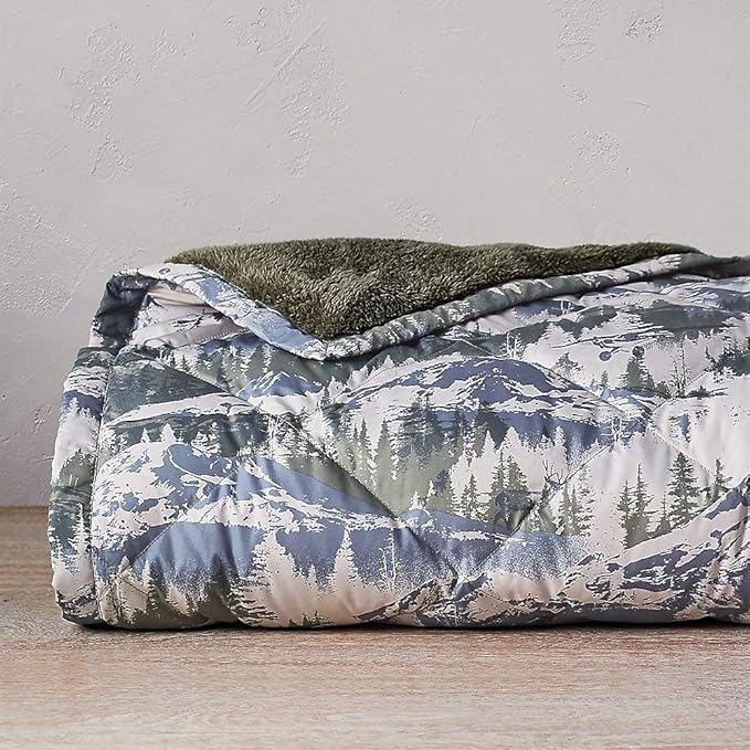 Eddie Bauer Oversized Down Throw, Sprig Regular ONESZE