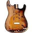 Sunsmile Relic Electric Guitar Body Nitro Alder Strat Style HSH DIY Guitar Body 3 Tone Sunburst.