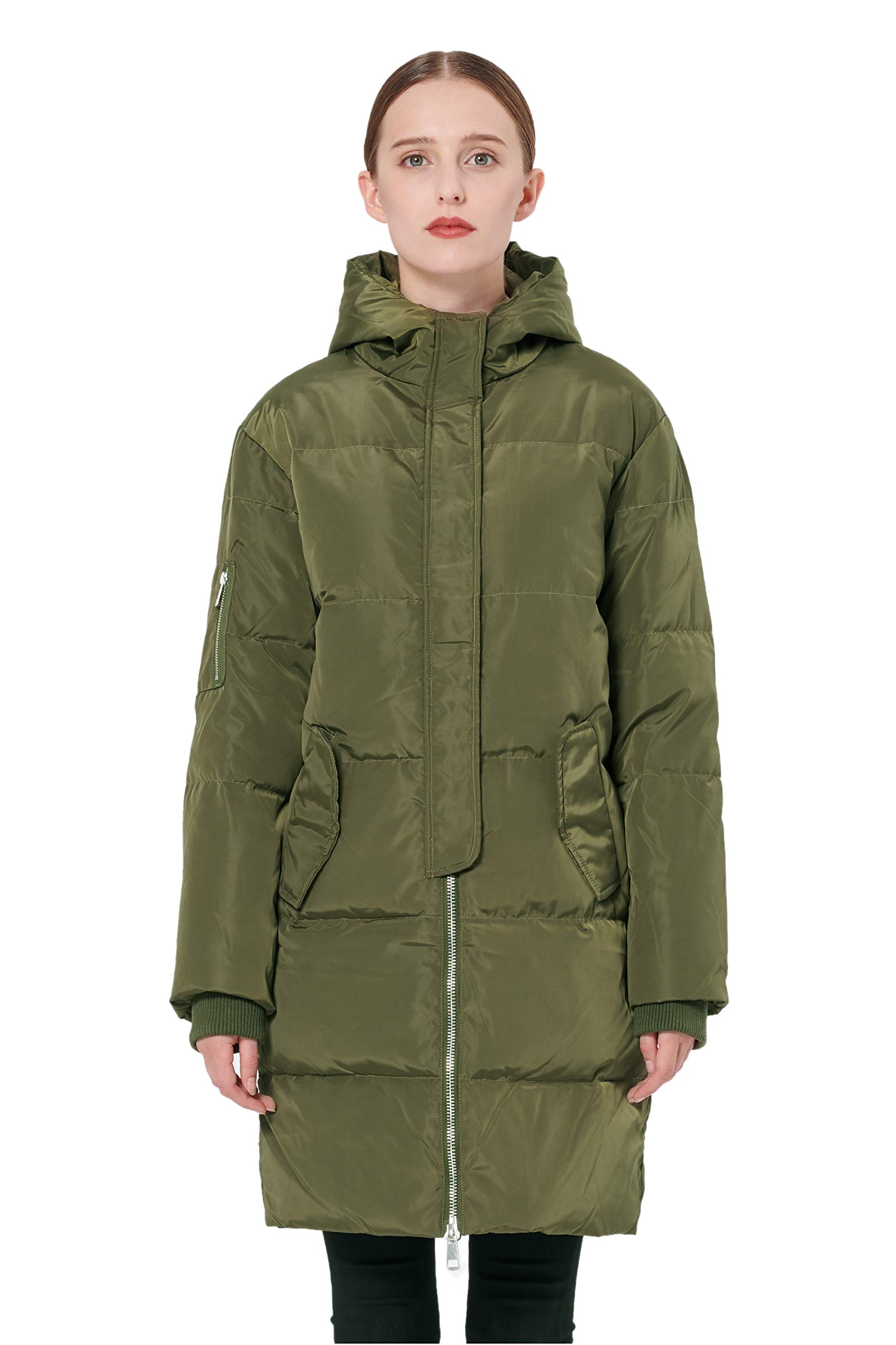 Orolay womenu0027s thickened down jacket plus size jeans