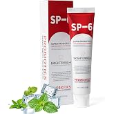 SP-6 Probiotic Whitening Toothpaste, SP-6 Probiotic Toothpaste, Enhanced Formula with 6 Probiotics for Teeth Whitening/Brightening, Enamel-Safe, Fluoride-Free, Fresh Mint Flavor, 4.9oz (1)
