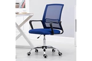 Ergonomic Gaming Chair Video Gamer Chairs Computer Desk Chairs for Adults Height Adjustable Mesh Backrest Swivel Chair with P