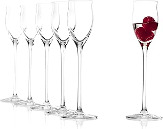 Stölzle Lausitz Likörgläser I Schnapsgläser mit Stiel I 6 Stück I 65 ml I Schnapskelch I Sherrygläser I Eierlikörgläser I spülmaschinentauglich I ausgezeichnete Premiumqualität