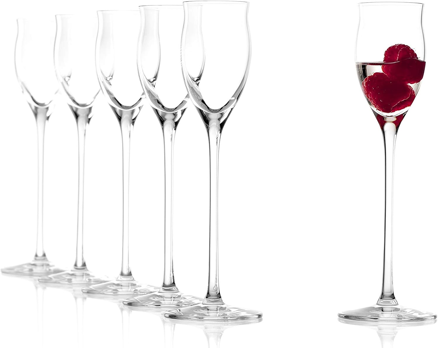 Stölzle Lausitz Likörgläser I Schnapsgläser mit Stiel I 6 Stück I 65 ml I Schnapskelch I Sherrygläser I Eierlikörgläser I spülmaschinentauglich I ausgezeichnete Premiumqualität