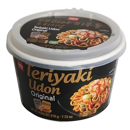 Amazon Com Japanese Style Fresh Cup Noodle Udon Healthy Convenient Easy Cook Bowl In 3 Minutes 7 72 Oz Per Meal Pack Of 6 Teriyaki Flavor Grocery Gourmet Food