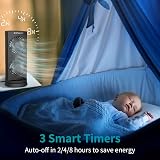 DR.PREPARE Desk Fan Tower Cooling Fan 3 Speed 110° Oscillation 3 Timers UK Plug view 4