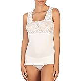 Mare ® Luxury Merino Wool Blend Women's Lace -Trimmed Tank Top (S - XXL). Proudly Made in Italy.