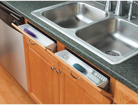 Amazon Com Rev A Shelf 11 Inch Tip Out Front Sink Tray Set Home