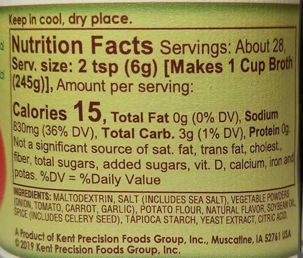 ORRINGTON FARMS – VEGAN VEGETABLE BROTH BASE, 6 OZ. (PACK OF 3)