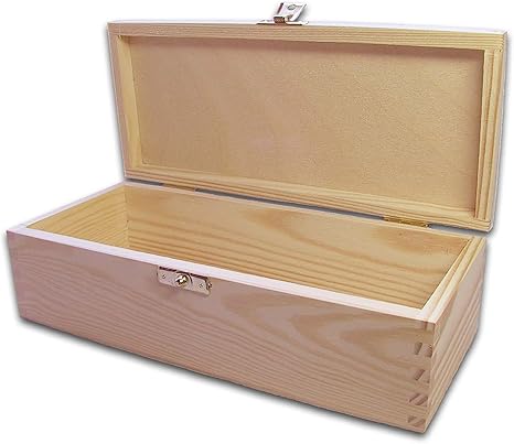 Amazon De Midacreativ Holz Schatulle Holzkiste Kassette Box Kiefer Unbehandelt