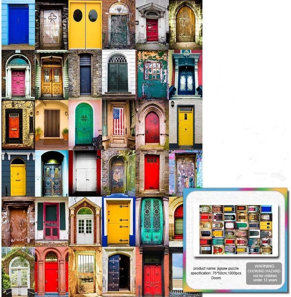 Adults Jigsaw Puzzle 1000 Pieces- Sneak Peek Series- Doors Entertainment Toys for Adult Special Graduation or Birthday Gift Home Decor