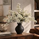 WPPNSY 43" Faux Stems for Vase 3 Pcs Realistic Faux Berry Stems Artificial Branches for Vase Spring Floral Stems for Farmhouse, DIY Bouquet, Shower, Mantel, Home Decor