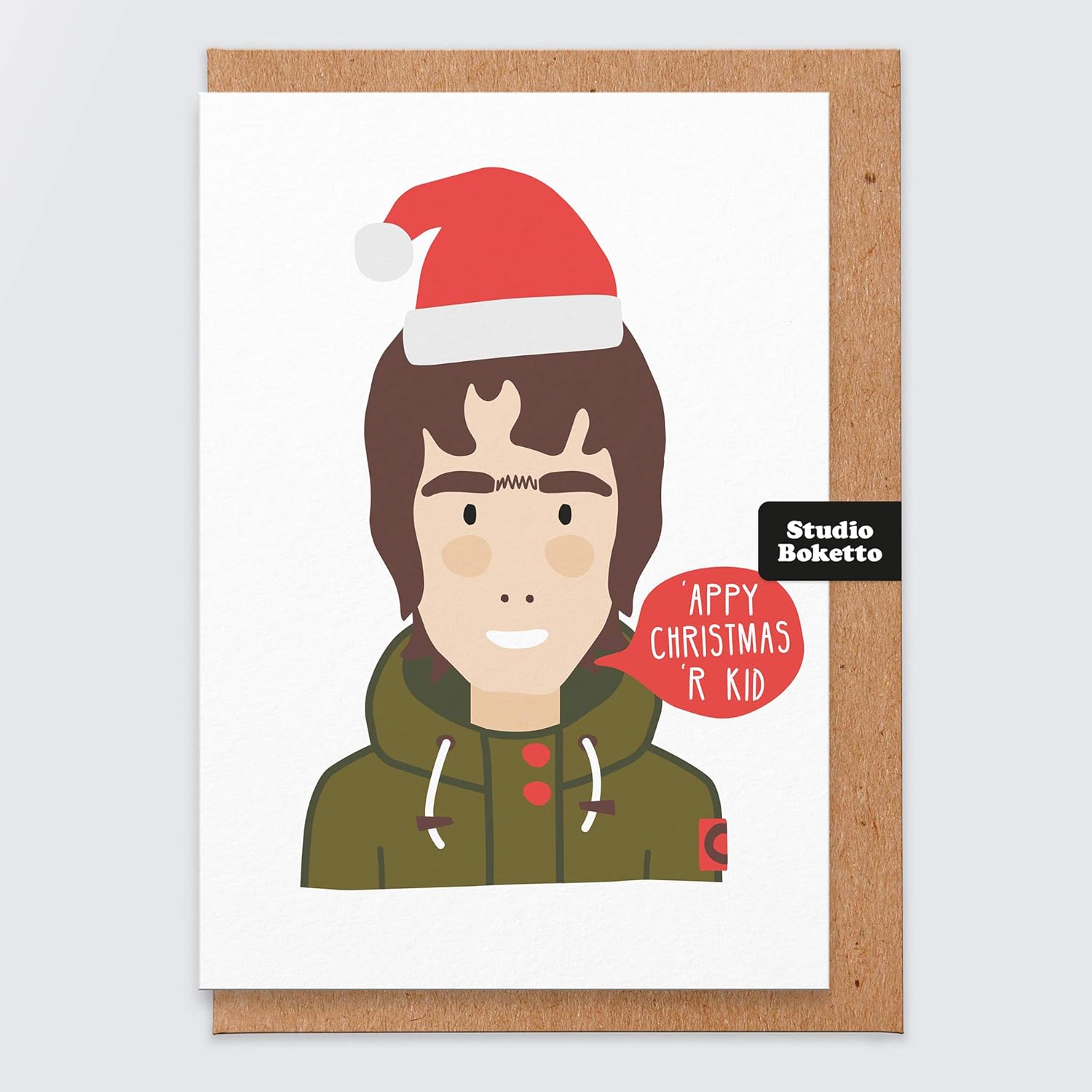 Christmas Card Boyfriend Liam Gallagher Christmas Card R Kid Our Kid Funny Christmas Card Music Card Oasis Manchester Britpop For Him For
