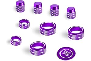 AuTK Air Conditioning, Vent Knob Cover for Honda Civic Accessories 2022 2023 2024 2025 for Honda CRV 2023 2024 2025 for Acura Integra 2023 2024 2025 Start/Stop Push Button Ring Trim 11Pcs(7 inch)