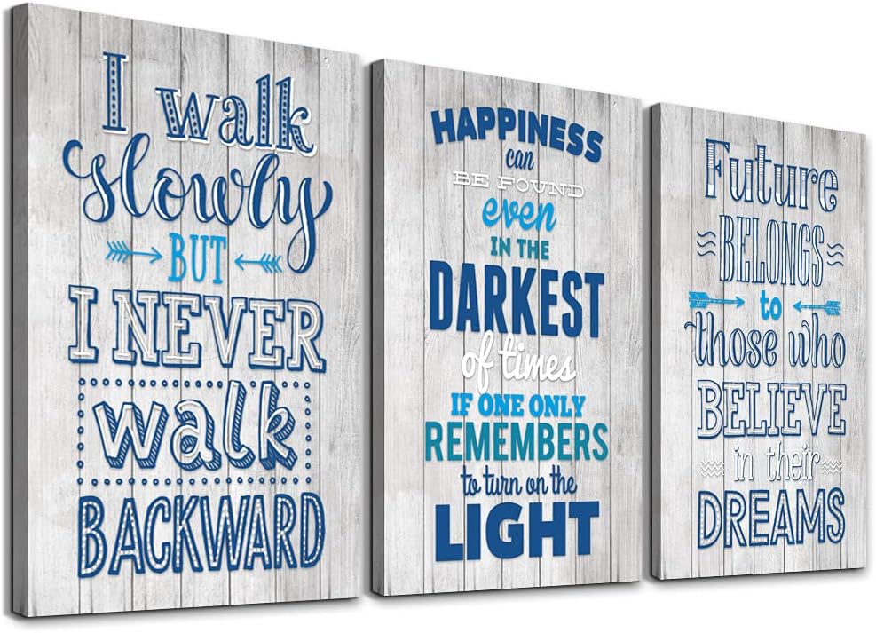 Motivational Quotes Wall Decor Canvas Art Prints Inspirational Motto Canvas Wall Art For Office Modern Wall Decorations For Living Room Kitchen Hang Pictures Artwork Bedroom Home Decoration Paintings