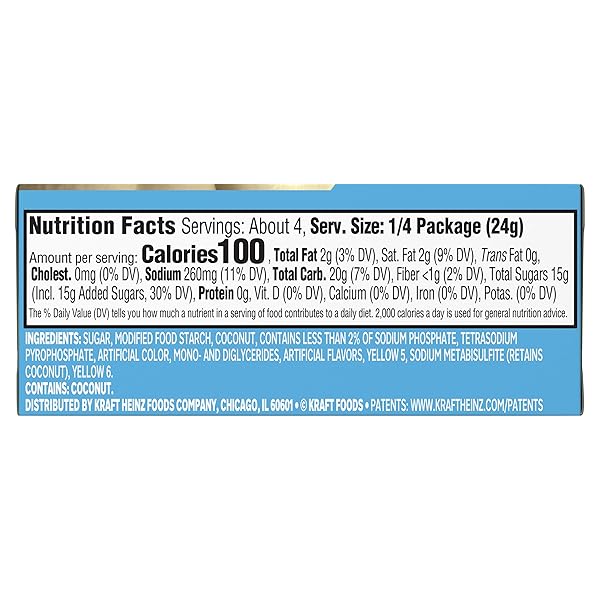 JELL-O INSTANT COCONUT CREAM PUDDING, 3.4 OZ BOX