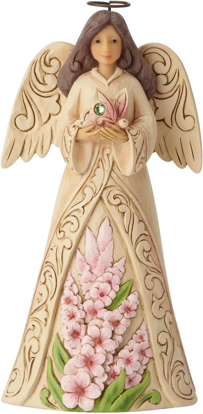 Heartwood Creek August Angel Figurine, Resin, Multi-Colour, 65 x 80 x 155 cm