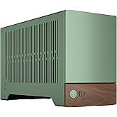 Fractal Design Terra Jade - Wood Walnut Front Panel - Small Form Factor - Mini ITX Gaming case – PCIe 4.0 Riser Cable – USB T