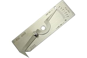 RIVERWELD V-WAC Single Weld Gage Welding Inspection Thread Gauge Metric Stainless Steel Checks Undercut Crown Height Porosity