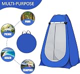 Denny International Portable Outdoor Instant Pop Up Tent Blue Privacy Shelter view 4