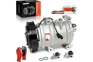 A-Premium Air Conditioner AC Compressor with Clutch Compatible with Acura MDX 2007-2013, ZDX 2010-2013 & Honda Odyssey 2008-2017, Pilot 2008-2015, Ridgeline 2009-2014