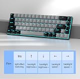 MageGee 60% Mechanical Keyboard 68 Keys Blue Switch USB Wired Grey/Black view 5