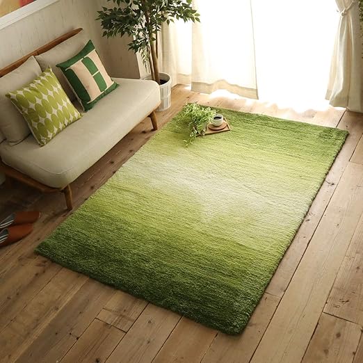 Amazon｜グラムスタイル ラグ ラグマット カーペット グラデーション 190×240cm グリーン みどり｜ラグ・カーペット オンライン通販