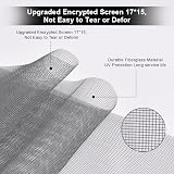 Flintronic 130x150cm Fiberglass Insect Screen Mesh for Windows Grey view 3