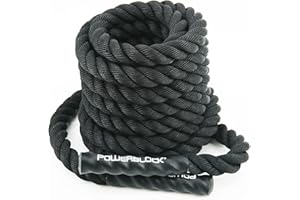 PowerBlock 30 Foot Battle Rope – Workout Rope, Exercise Rope, Battle Ropes for Home Gym, Ropes for Working Out, Exercise Battle Ropes, Heavy Ropes for Exercise Training