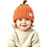 Glynisyz Pumpkin Knitted Beanie Hat Winter Warm Cute Hat Halloween | Halloween Winter Thick Warm Soft Cute Hat Kids
