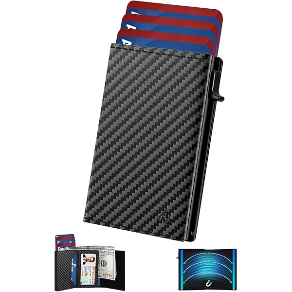 Cartera Para Tarjetas, Cartera Delgada De Piel Sintética Con Múltiples