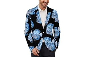Discus Fish Men's Suits Two Buttons Blazer Casual Sport Coat Wedding Business Jackets Prom Suit