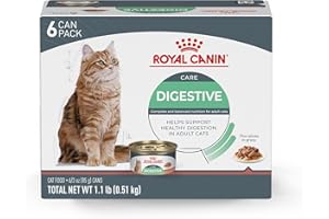 Royal Canin Feline Health Nutrition Digest Sensitive Thin Slices in Gravy Canned Cat Food, 3 Oz, 6 Pack