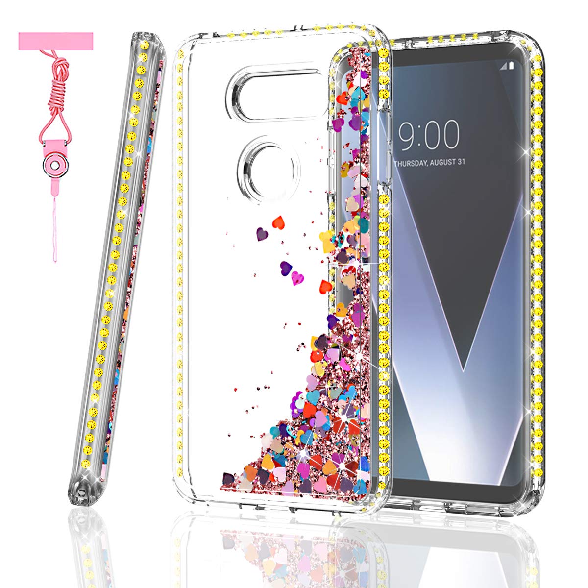 Best lg v30 bling glitter case