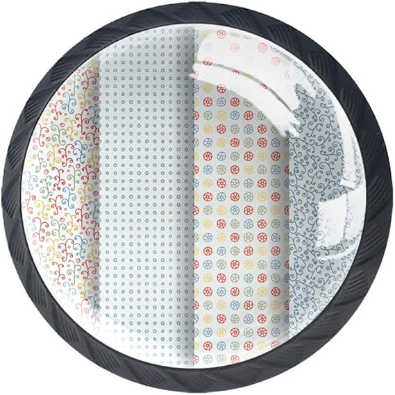 Yumansis Patrón Dibujado a Mano Tiradores de Puerta de Cristal de