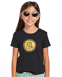 Volcom Girls' I Got U Baby Short Sleeve Tee, Black