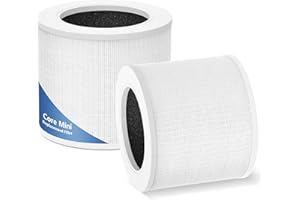 Core Mini Filter H13 True HEPA Filters for LEVOIT Core Mini-P Air Purifier Replacement Filter 3-in-1 HEPA, High-Efficiency Ac