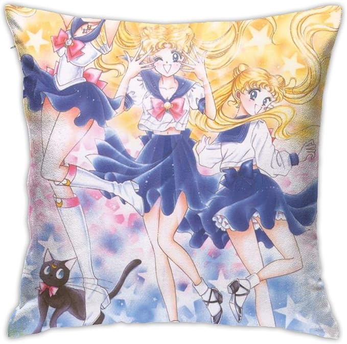 Suzanne Betty Sailor_Moon - Funda de cojín cuadrada decorativa para