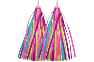 Paliston 1 Pair (2pcs) Bike Handlebar Streamers Scooter Grips Streamers Tassel Ribbons for Boys Girls